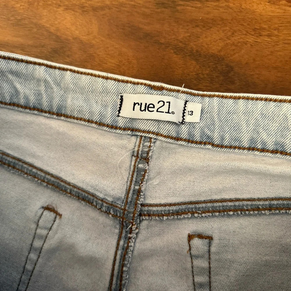 Rue21 Colorblock High Rise Denim Jeans size 13 - Picture 4 of 5